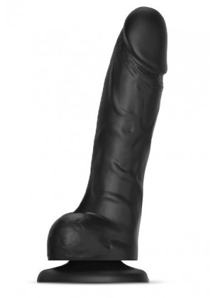 Черный фаллоимитатор Strap-On-Me Sliding Skin Realistic Dildo size L