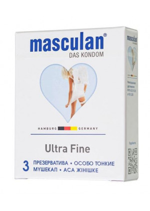 Особо тонкие презервативы Masculan Ultra Fine - 3 шт.