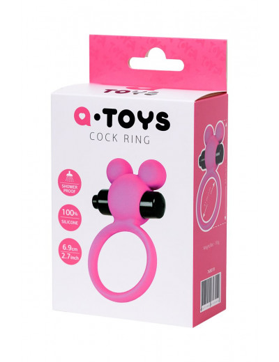 Розовое виброкольцо на пенис A-Toys