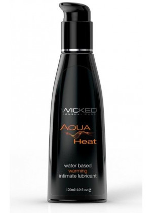 Согревающий лубрикант на водной основе Wicked AQUA HEAT - 120 мл.