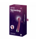 Сливовый вибратор для G-точки Spinning G-Spot 1 - 17 см.