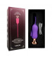 Фиолетовый тонкий стимулятор Nipple Vibrator - 23 см.