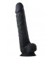 Черный фаллоимитатор-гигант XXL Dildo - 38 см.