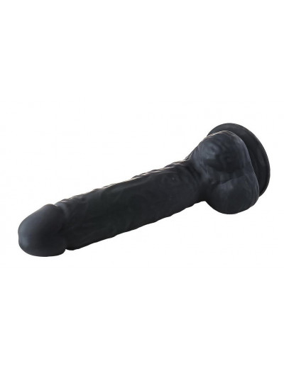 Черный фаллоимитатор-гигант XXL Dildo - 38 см.