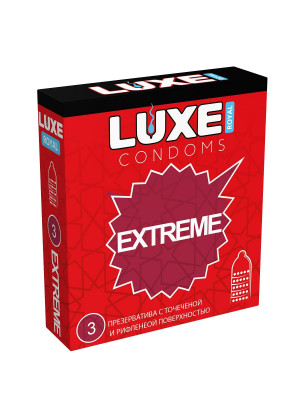 Текстурированные презервативы LUXE Royal Extreme - 3 шт.