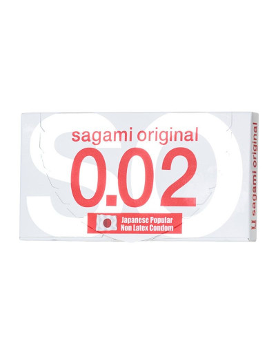 Ультратонкие презервативы Sagami Original 0.02 - 2 шт.