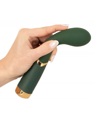 Зеленый стимулятор точки G Luxurious G-Spot Massager - 19,5 см.